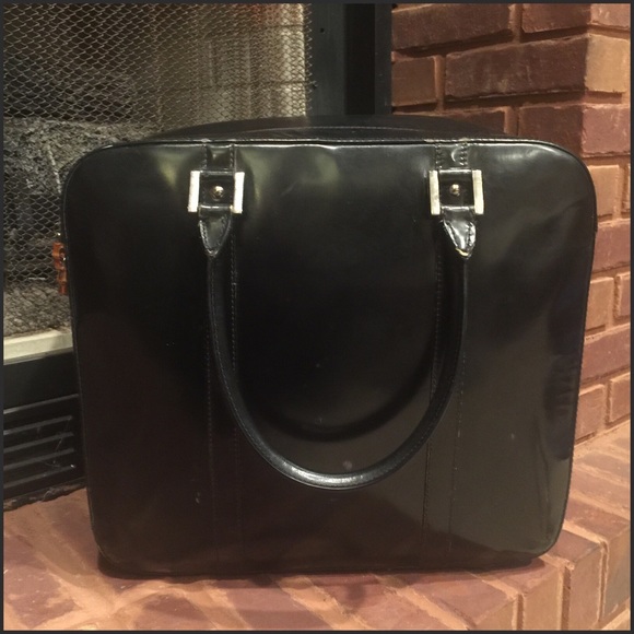 Gucci Black Patent Leather Suitcase - Picture 2 of 8